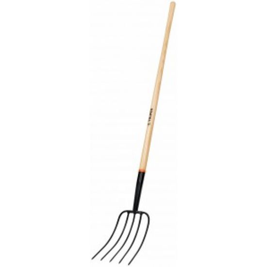 Furca otel forjat, 5 dinti, maner 137cm, Truper