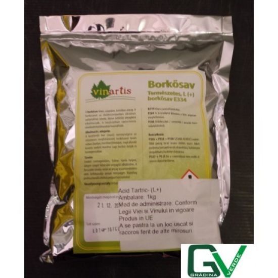 Acid tartric pentru cresterea aciditatii vinurilor